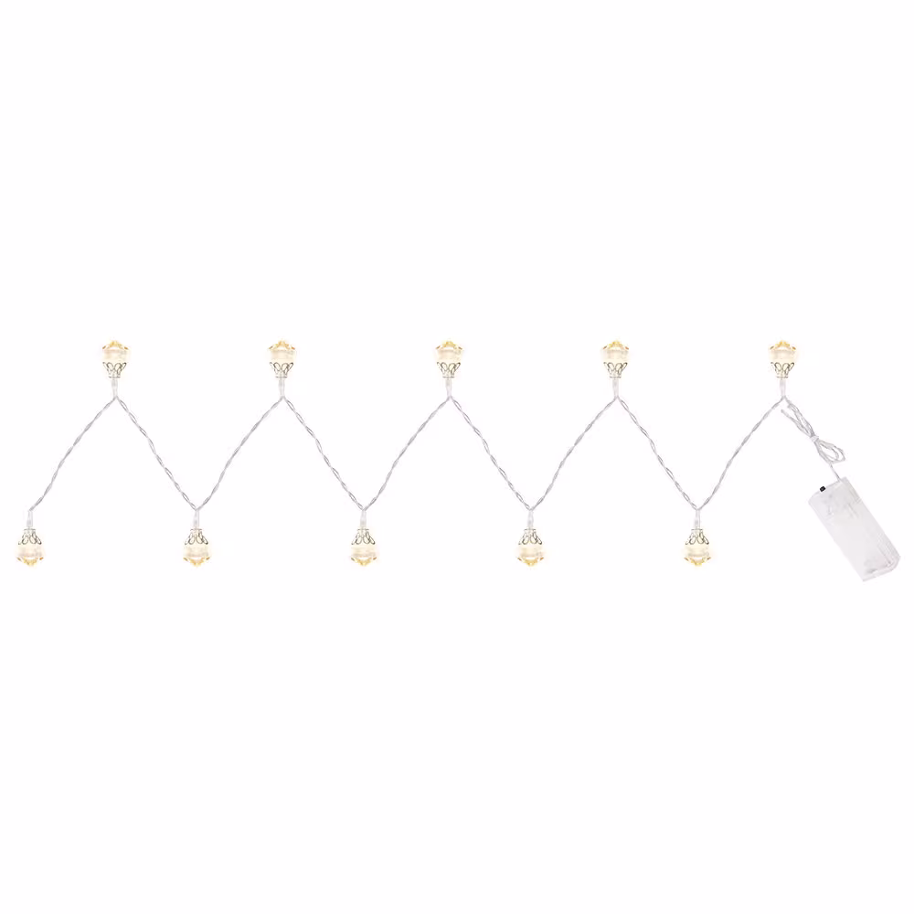 Globo Lighting LED Decorative Light String Lights Silver Battery Operated