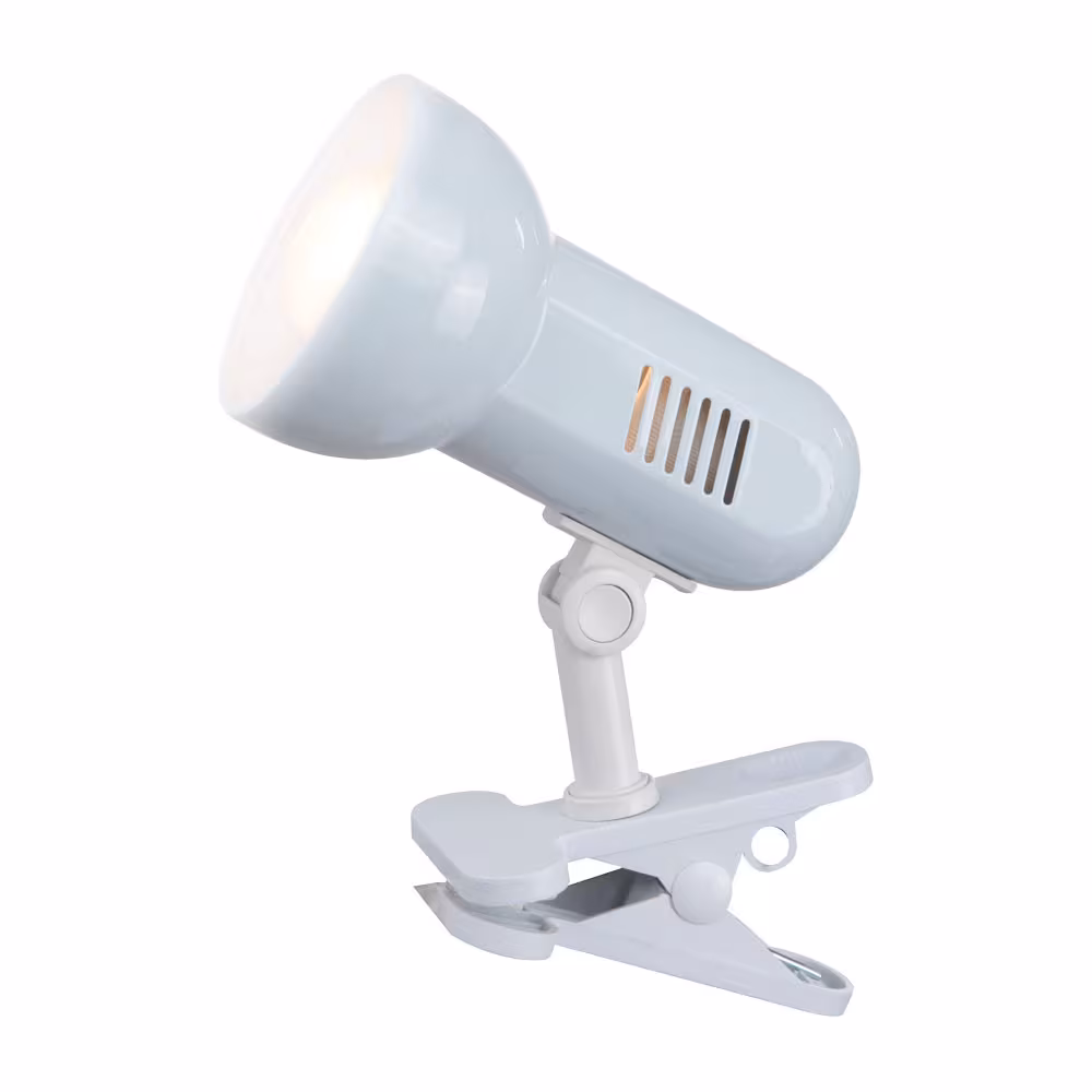 Globo Lighting LED Clamp Light Basic White Metal