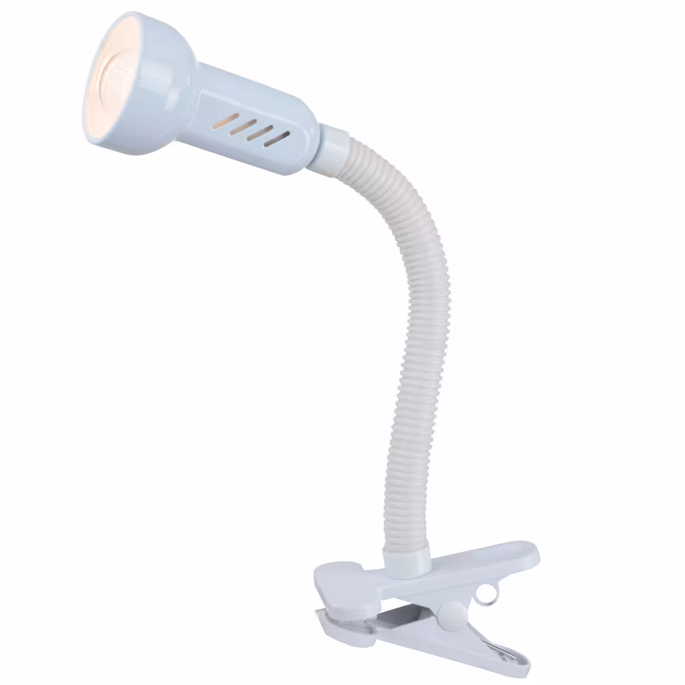 Globo Lighting LED Clamp Light PRACTICA White Metal Plastic