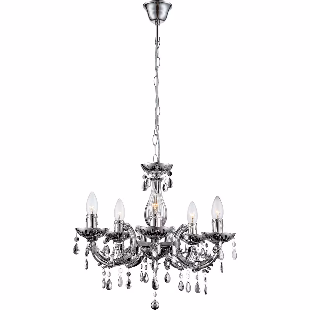 Globo Lighting LED Chandelier Crystal Chrome