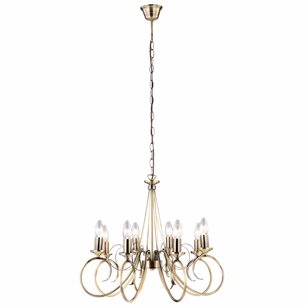 Globo Lighting LED CHANDELIER TRUNCATUS brass