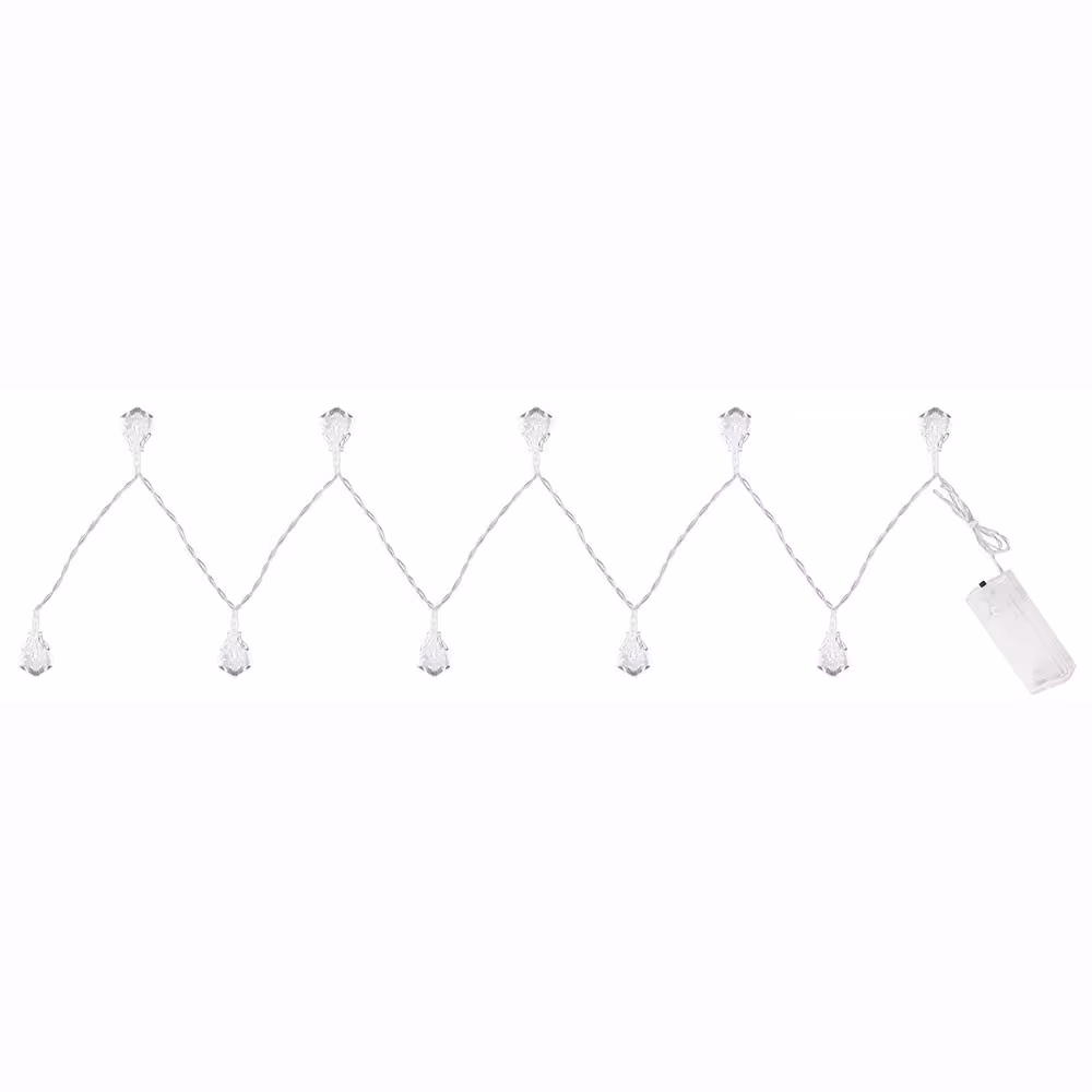 Globo Lighting LED String Lights Crystal Design Silver