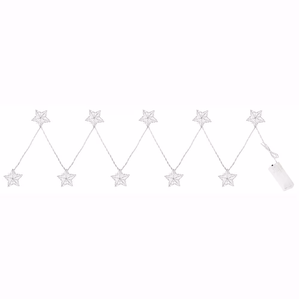 Globo Lighting LED String Lights Star Design Silver