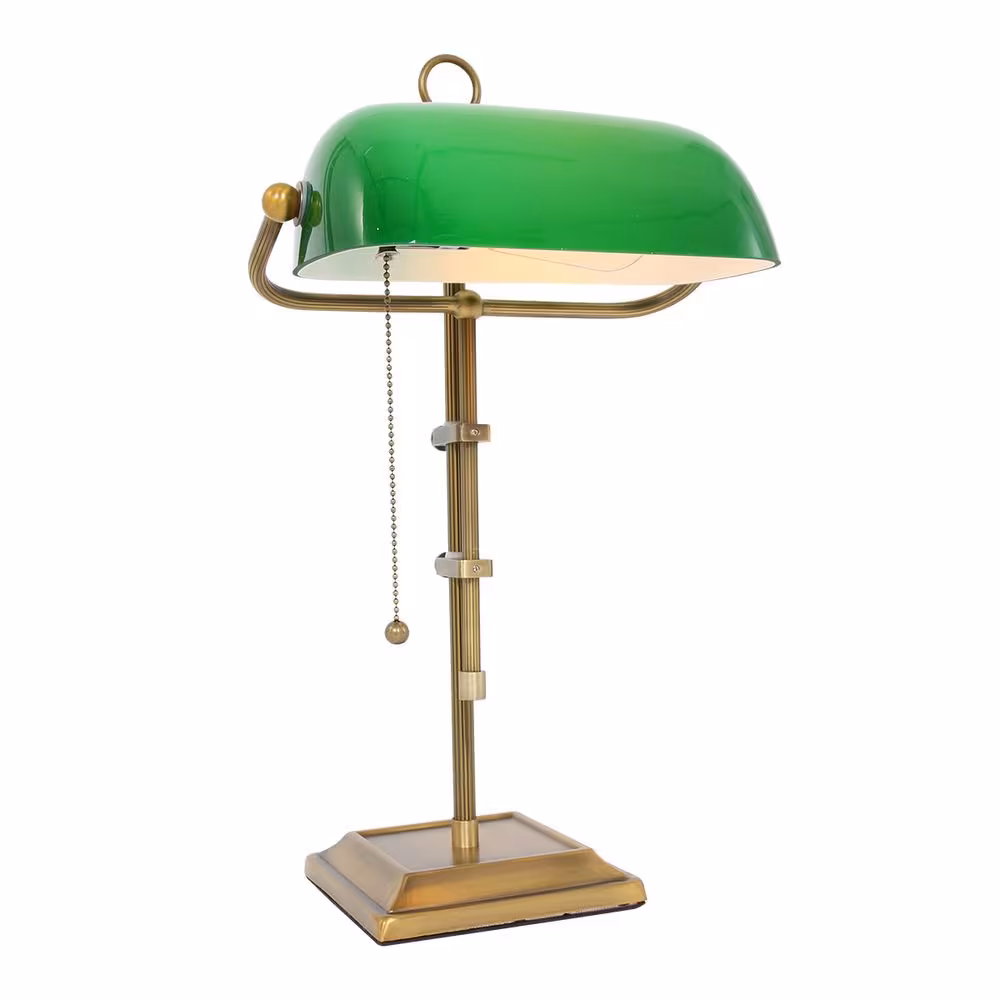 Globo Lighting LED Desk Lamp Metal Antique Brass White