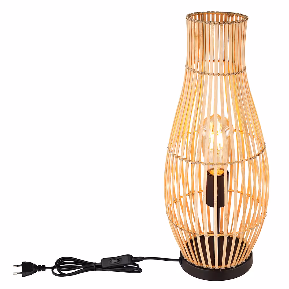 Globo Lighting LED Floor Lamp Bamboo Brown