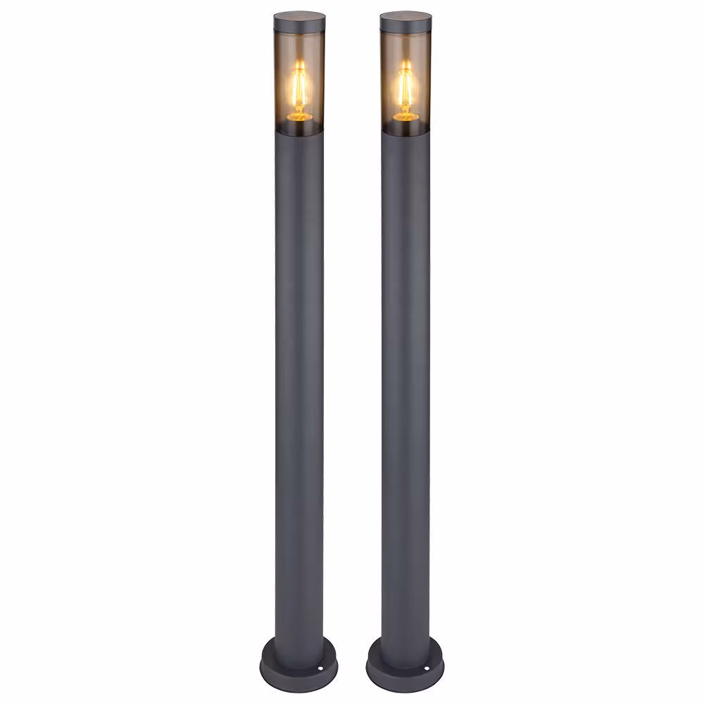 Globo Lighting LED Floor Lamp Boston Anthracite Stainless Steel