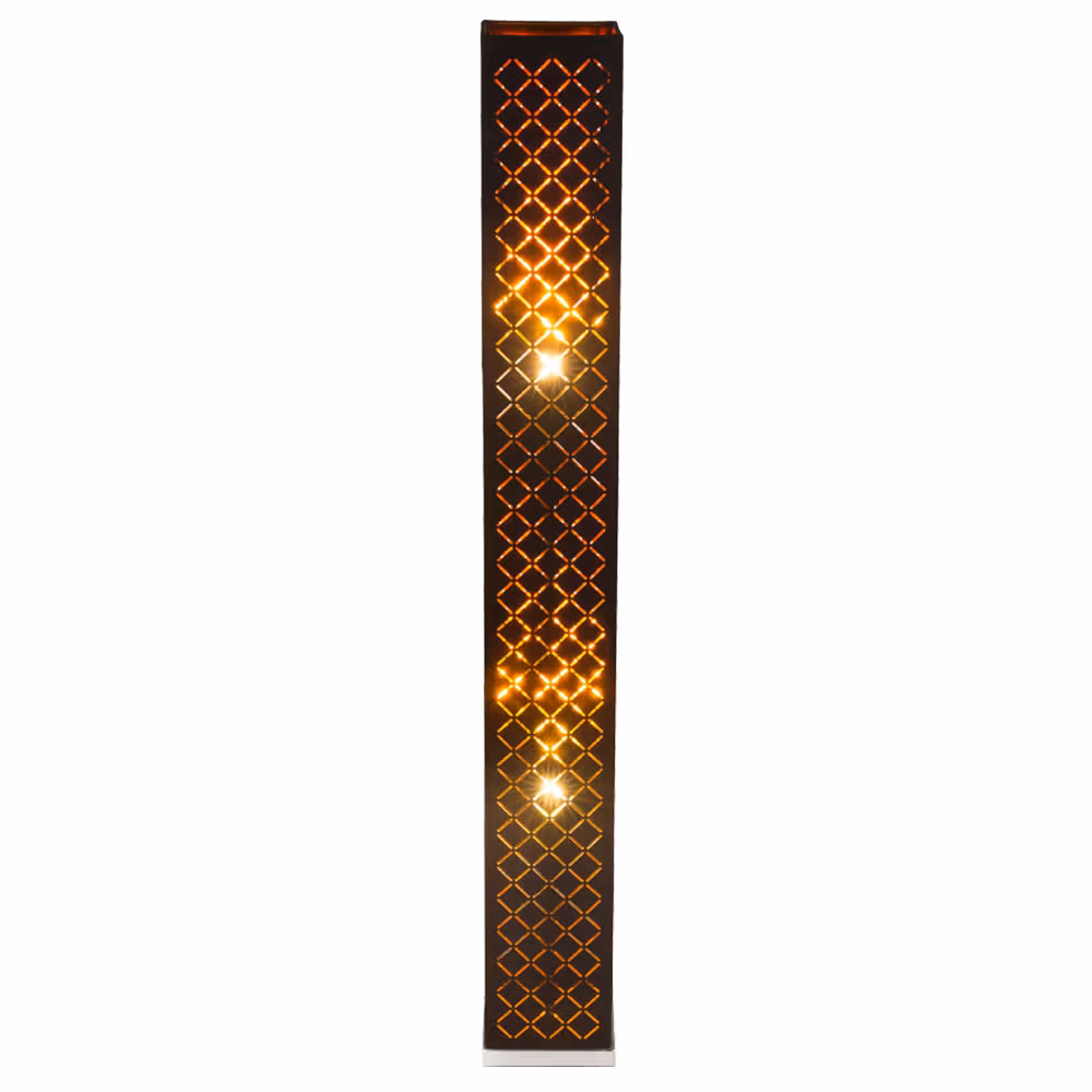 Globo Lighting LED Floor Lamp Clarke Black Gold Leaf
