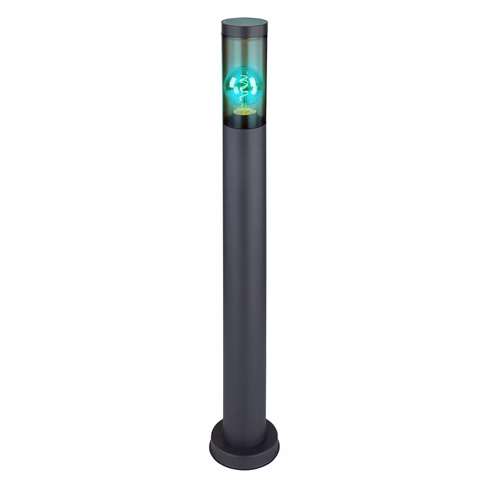 Globo Lighting LED Floor Lamp Stainless Steel Anthracite