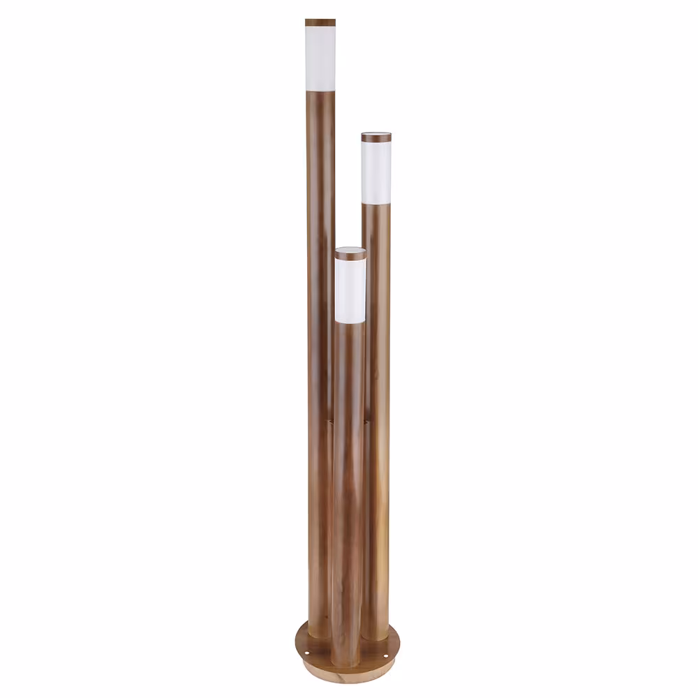 Globo Lighting LED Floor Lamp Stainless Steel Brown, Brown