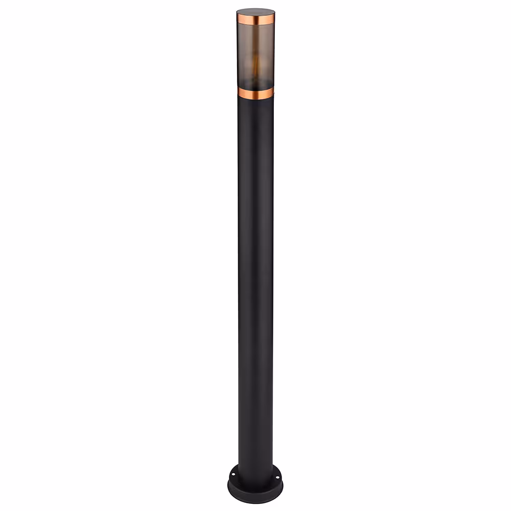 Globo Lighting LED Floor Lamp Stainless Steel Black, Black