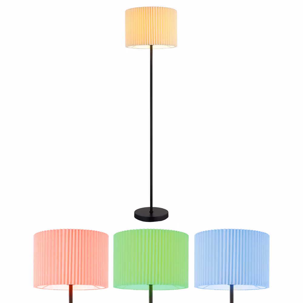 Globo Lighting LED Floor Lamp Textile Natural Beige