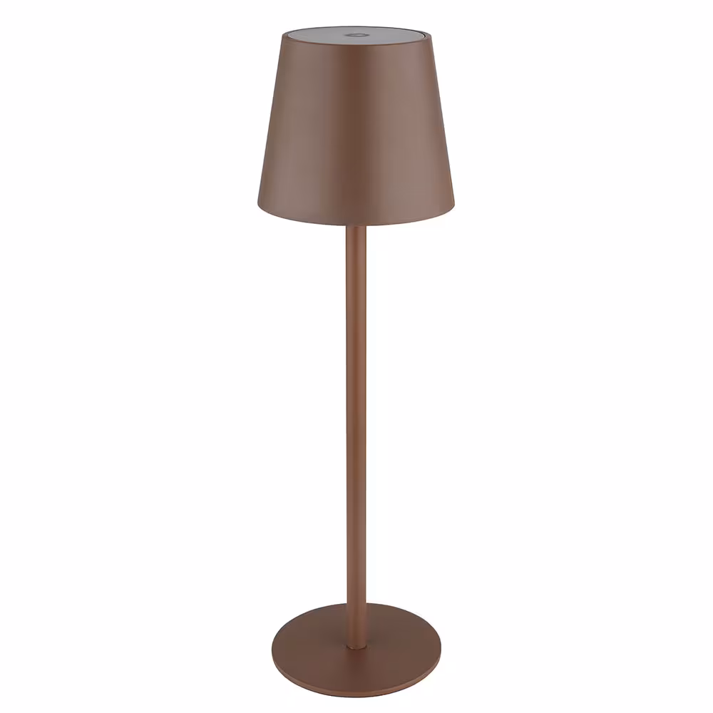 Globo Lighting LED Table Lamp Brown Battery Touch Dimmer