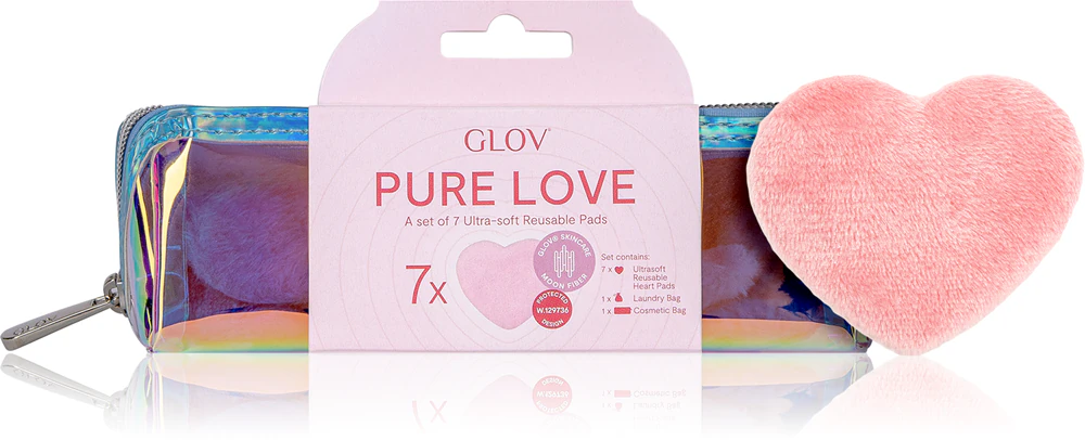 GLOV Pure Love reusable make-up removal pads (cosmetic bag)