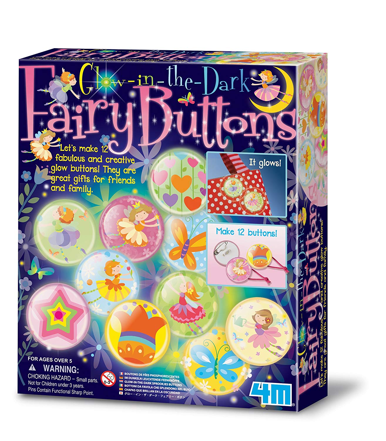 4M Glow Fairy Buttons
