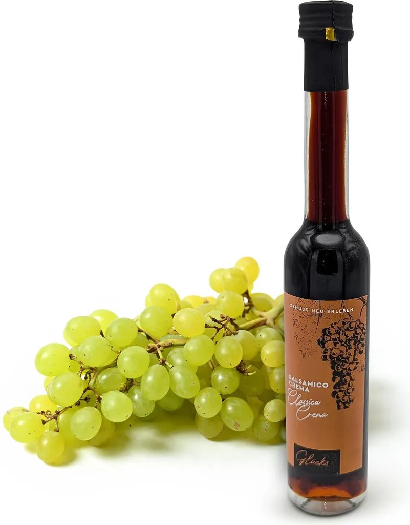 Glücks Momente Moments of Happiness - Classica Crema - 100ml Balsamic Crema Fruit Vinegar Preparation with 3% Acidity, for Dressings, Marinades & Desserts - Balsamic Vinegar from Germany, Gourmet Gift Idea