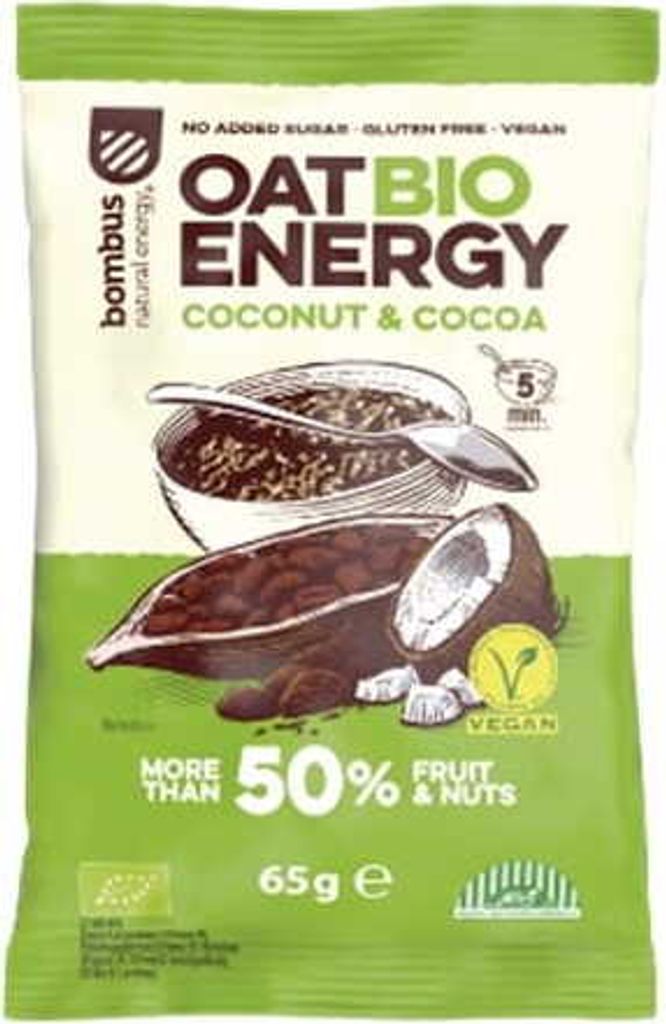 Biogo Gluten-free coconut-cocoa oat flakes 65g BOMBUS 65g