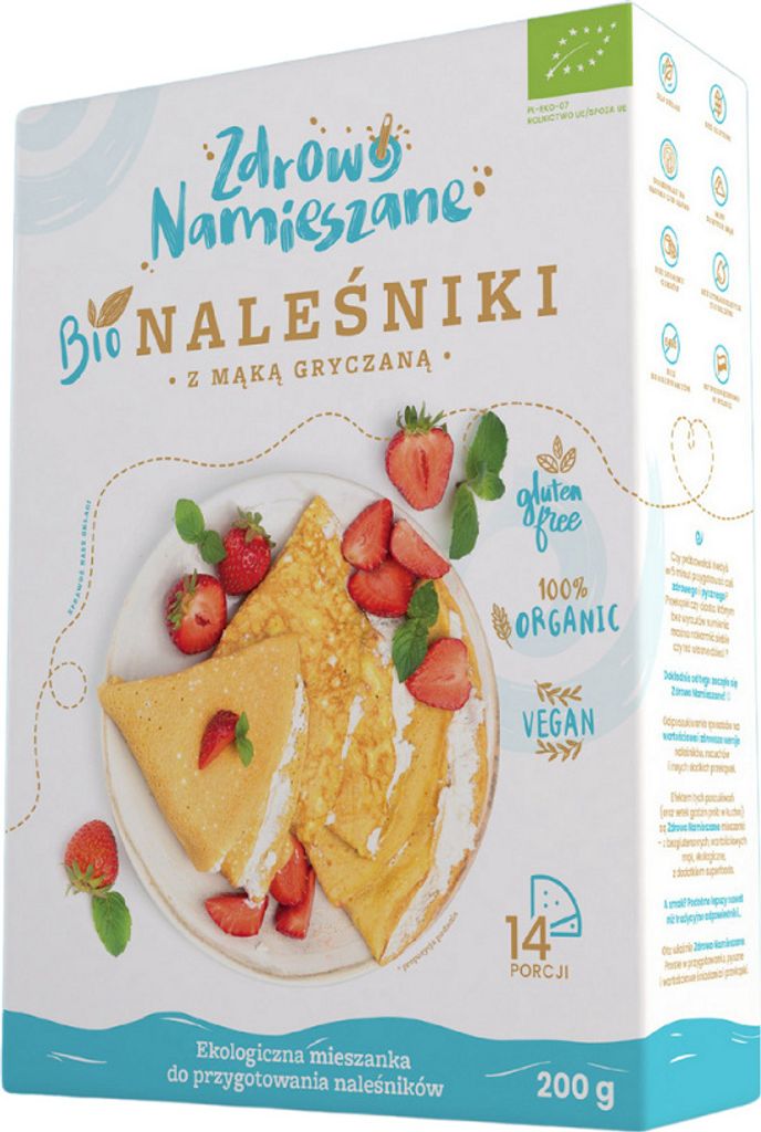 Biogo GLUTEN-FREE PANCAKE MIX WITH BUCKWHEAT FLOUR 200 g - HEALTHY MIX