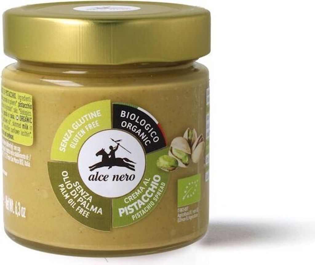 GLUTEN-FREE PISTACHIO CREAM180 g - ALCE NERO