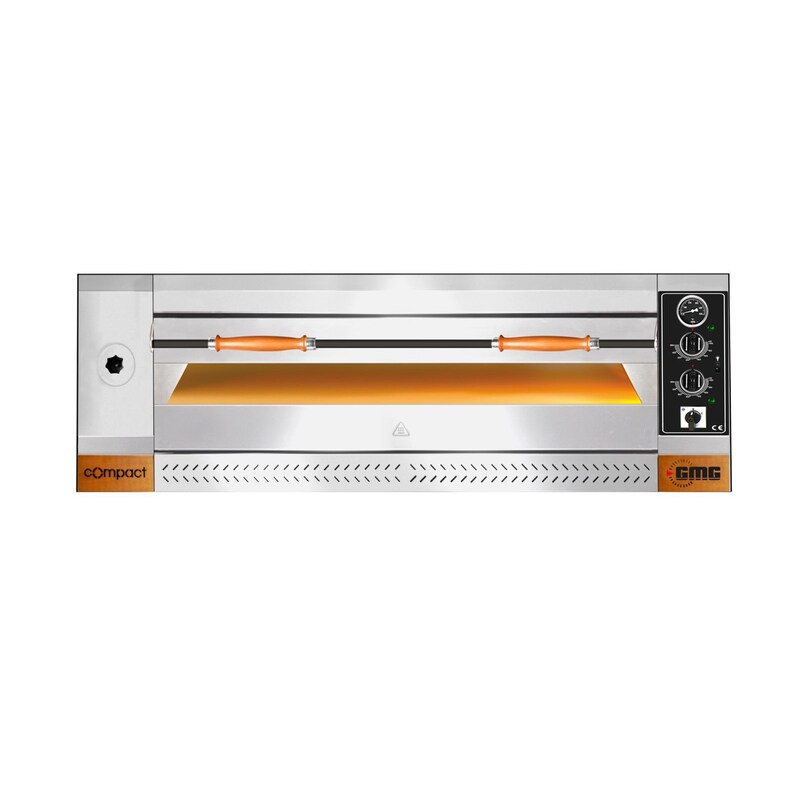 GMG - Pizza Oven - 9 x Ø 30 cm | 8 kW, 3NAC | 400V | Stackable - Solid Fireclay - 1 Baking Chamber