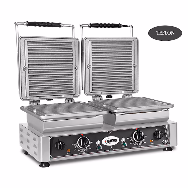 GMG - Churo Waffle Iron - 2x (10x 21cm x 2cm x 1cm/2cm) - Interchangeable baking plate & easy assembly - 50° to 300°C - Easy cleaning