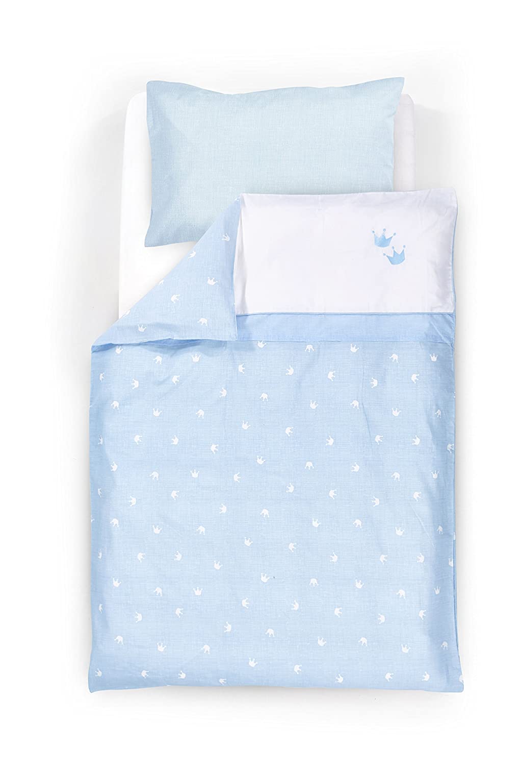 Traeumeland Träumeland Crown (2 Pieces) TT12403 Bed Linen 80 x 80 cm Blue