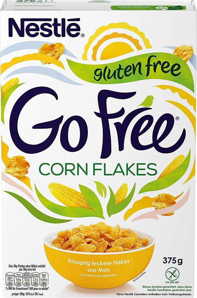 Nestlé Go Free Cornflakes - delicious and gluten-free! 10 x 375g