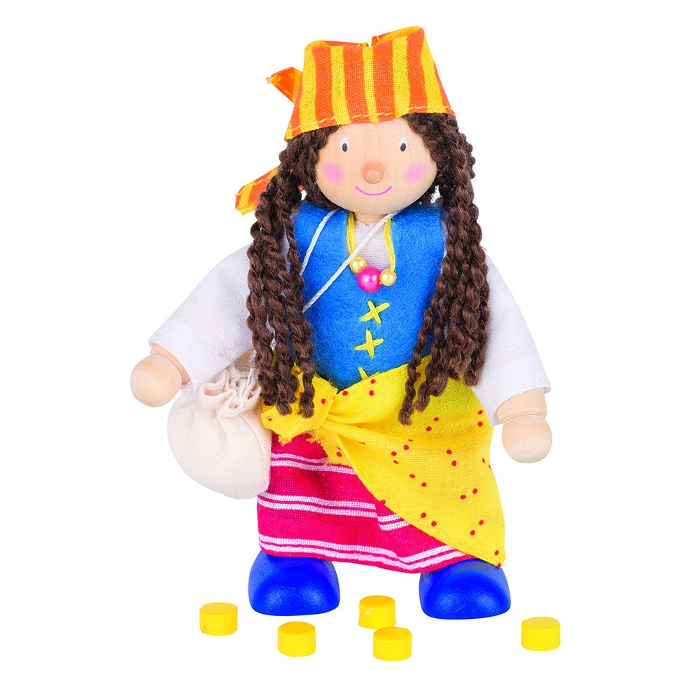 Goki 51619 Pirates Wife Flexible Puppet
