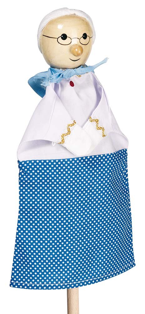 Goki 51990 Hand Puppet Grandma