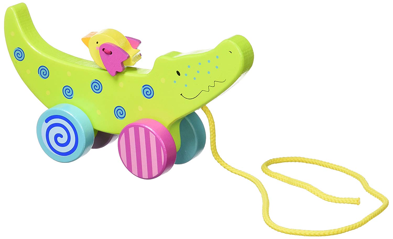 Goki 54917 – Animal Wooden Pull Along Toy Crocodile () (1 Year)