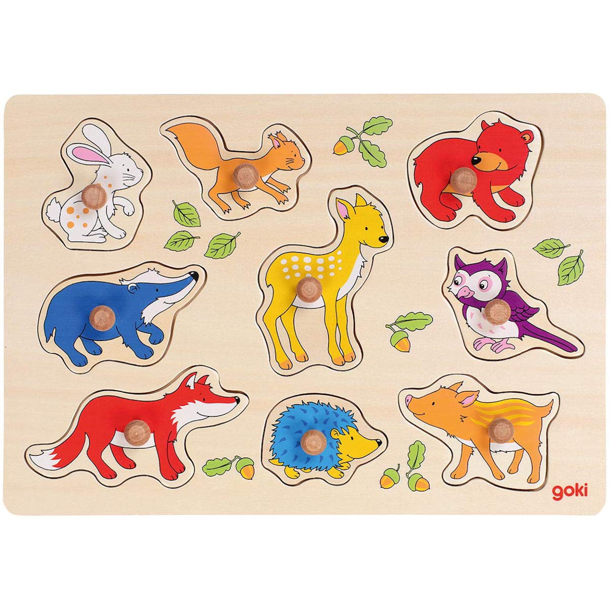 Goki 57701 Jigsaw Puzzle Forest Animals