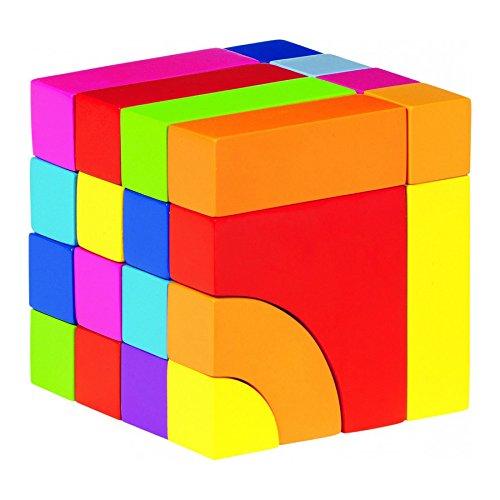 Goki Building Bricks And Puzzle Game With A Cotton Bag