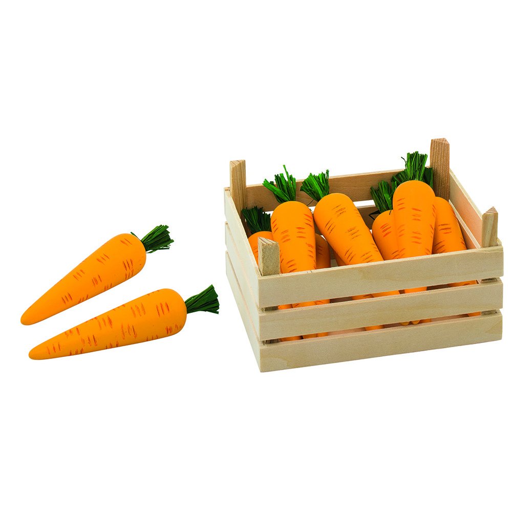 Goki Carrots In Vegetable Crate Toy