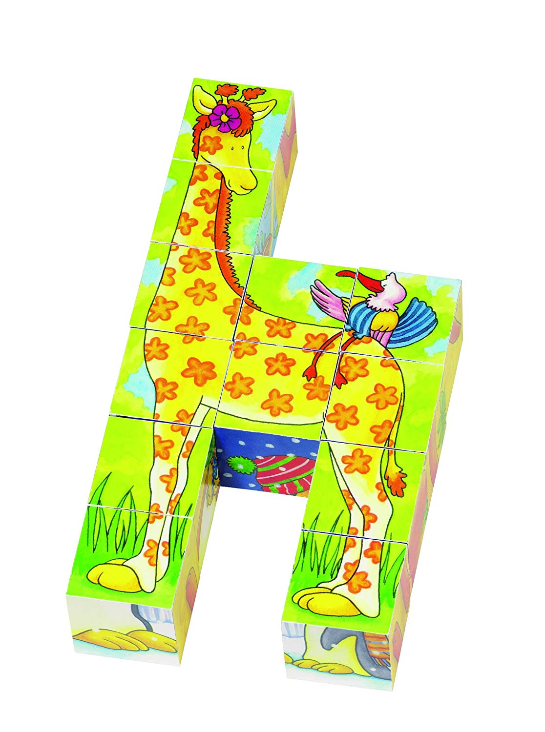 Goki Cube Puzzle Funny Animals