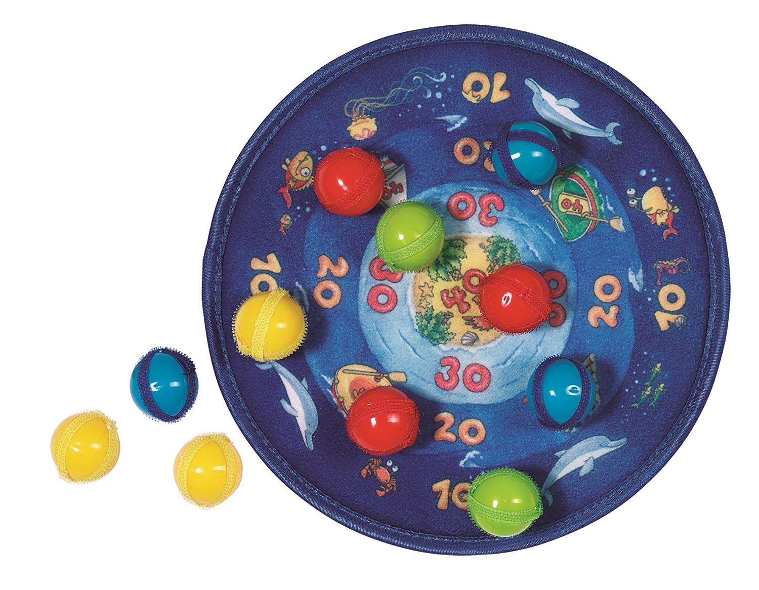 Goki Dart Ball Velcro Game Oceanic