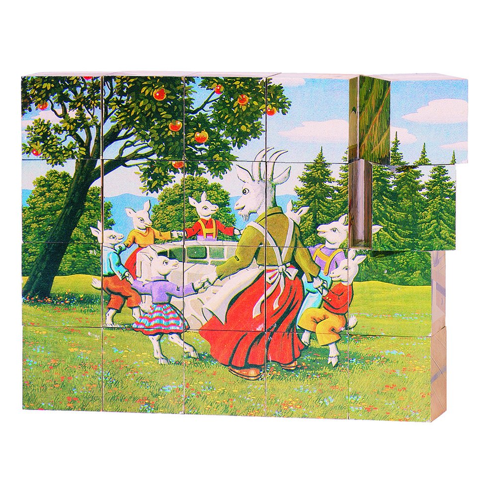Goki Fairy Tale Cube Puzzle