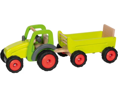 goki wooden vehicle “tractor with trailer” 2100g