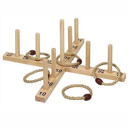Goki Hoop-La Game With 5 Sisal Rings