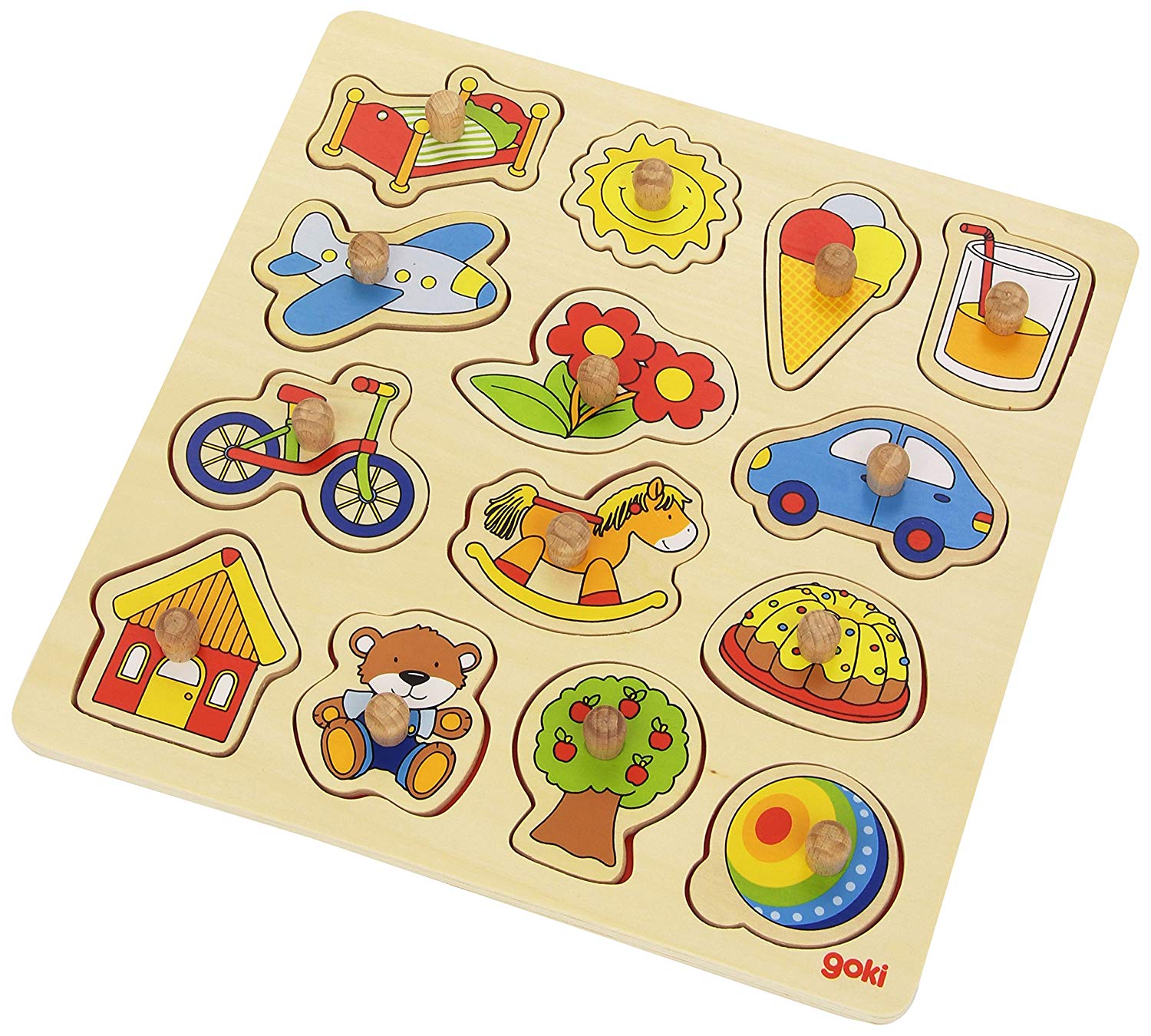 Goki Lift Out Puzzle Rocking Horse Ball