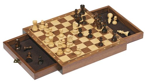 Goki Magnetic Chess Set With Drawers