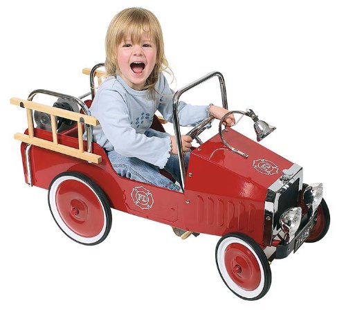 Goki Metal Pedal Car Fire Engine