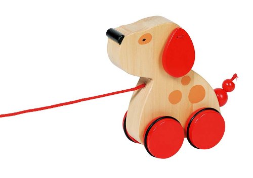 Goki Pull Along Animal Luhna Dog