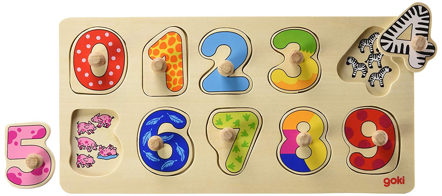 Goki Puzzle Learn Count Background Picture Jigsaw Puzzle Ages 2 Years Learn