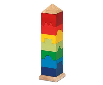 goki wooden stacking tower, 9 pieces