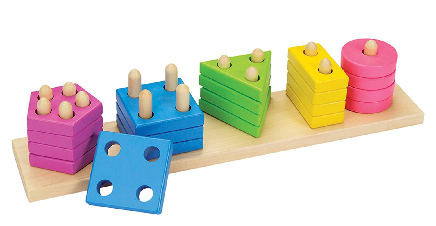 Goki Wooden Colour Sorting Game