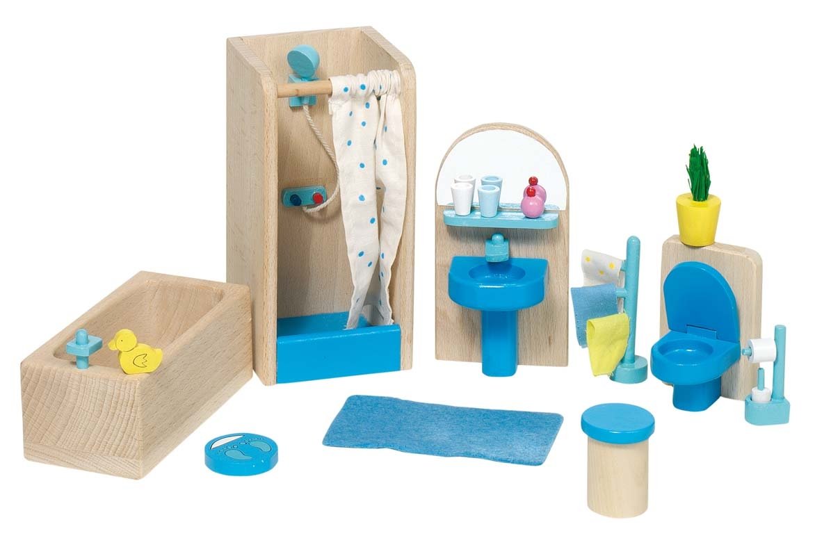 Goki Wooden Dolls House Bathroom