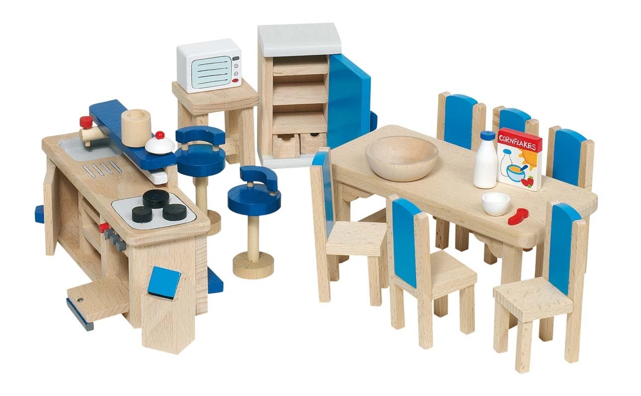 Goki Wooden Dolls House Kitchen