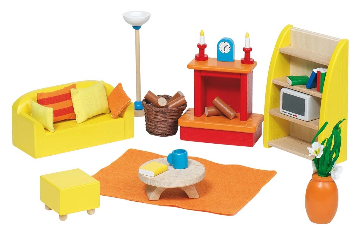 Goki Wooden Dolls House Living Room