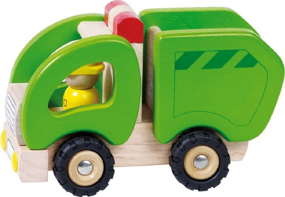 Goki Wooden Dustbin Lorry (Small)