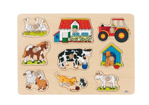 Goki Wooden Farm I Puzzle