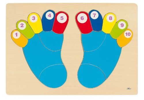 Goki Wooden Feet Puzzle